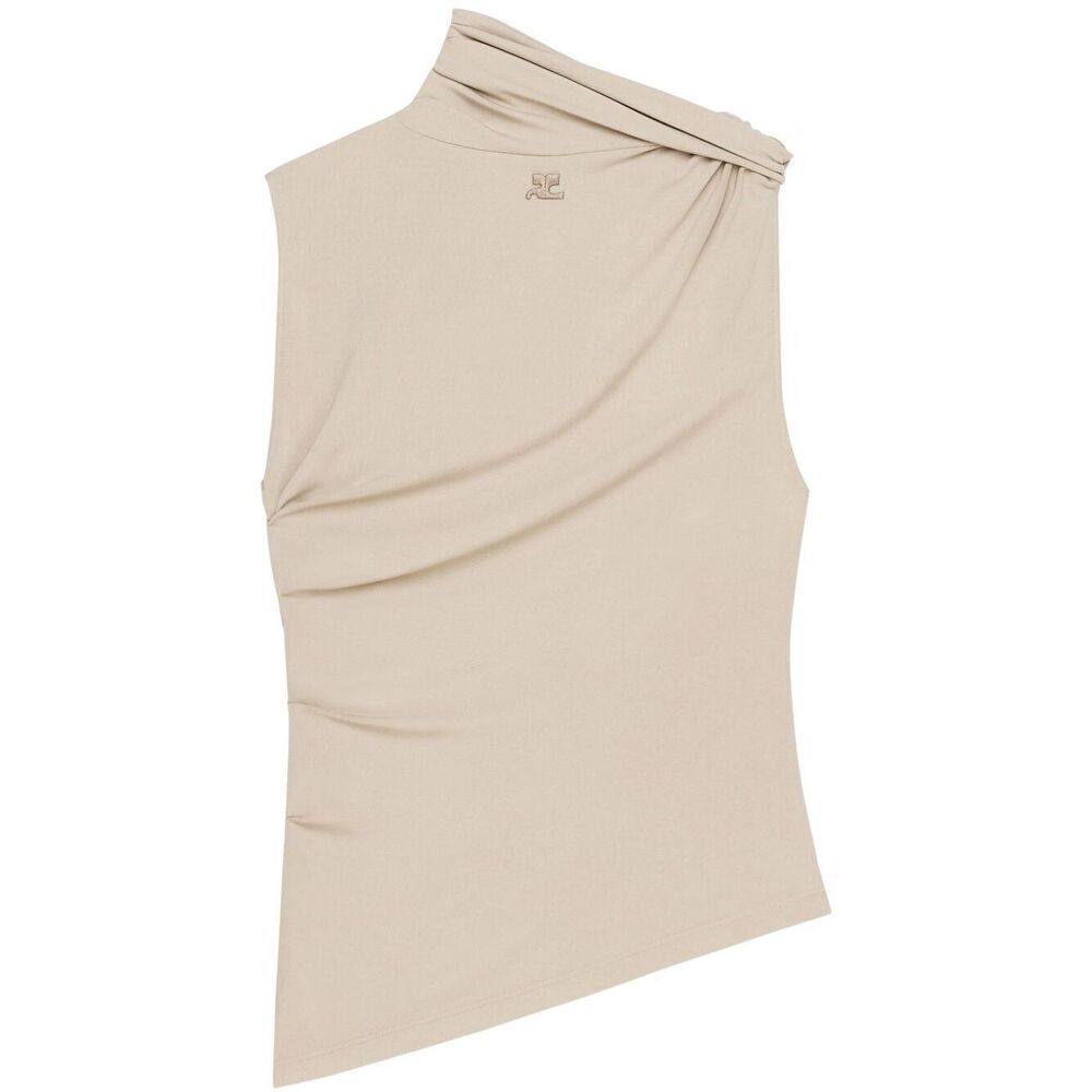 COURRÈGES Asymmetric Sleeveless Top